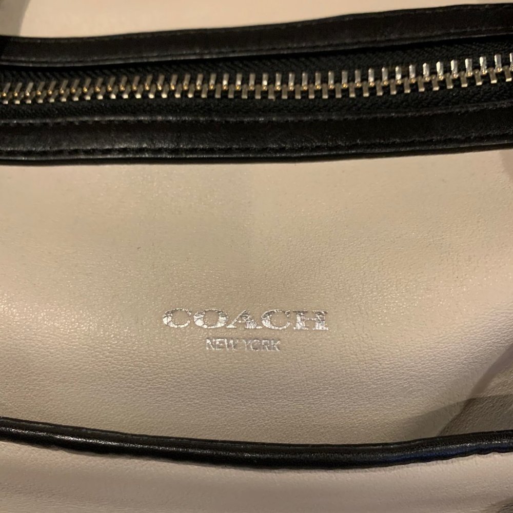 Coach Broadway Madison grey &  black doctors bag